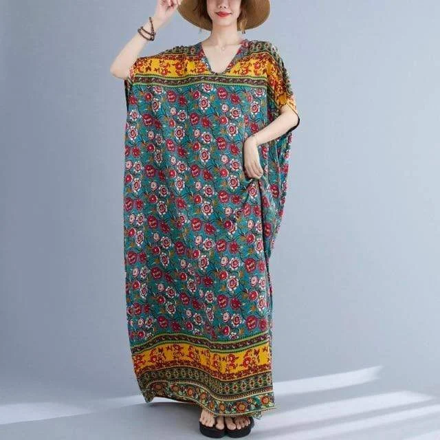 Arlo Floral Kaftan Dress