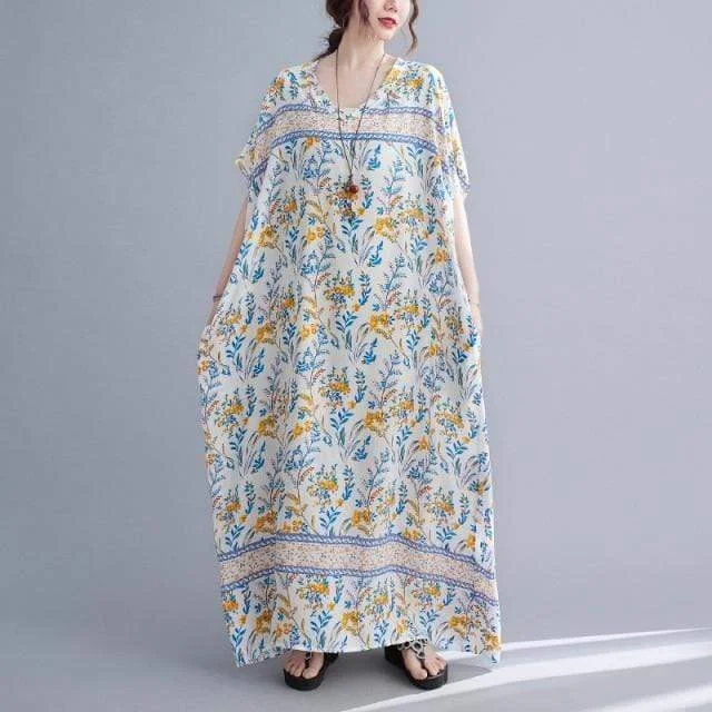 Alexandria Floral Kaftan Dress