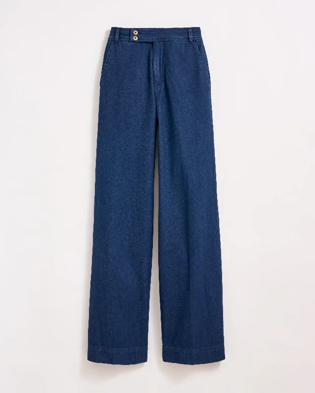 Denim Wide Leg Trouser Trousers Bestseller Popular