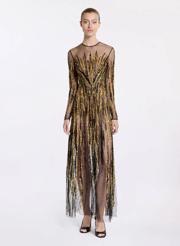 Bead Embroidered Dress