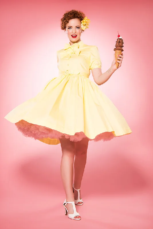 Maria dress in yellow