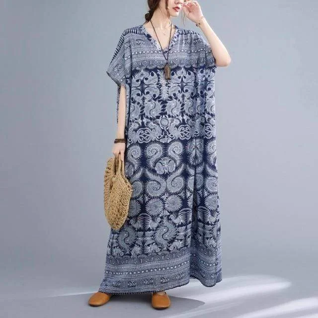 Yin Yang Dragon Kaftan Dress