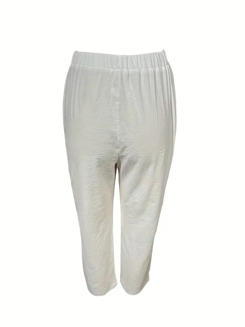 Relaxed Fit Striped Wide Leg Trousers Trousers Cargo Utility