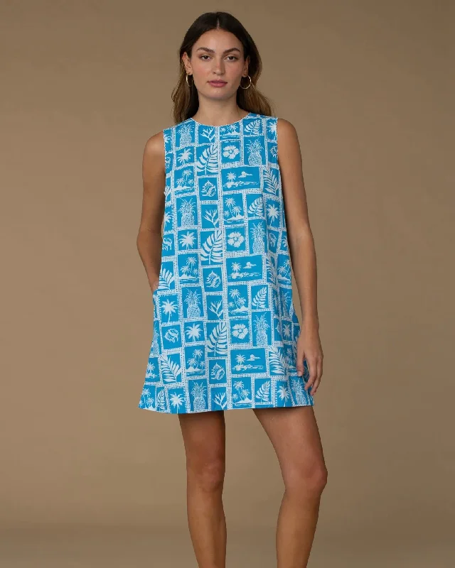 Elizabeth James Ellie Dress in Postcard