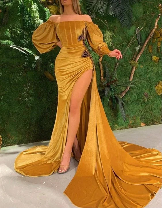 African women dress, gold velvet bridal dress, bridesmaids dress,Prom dresses cg23270 African women dress, gold velvet bridal dress, bridesmaids dress,Prom dresses cg23270