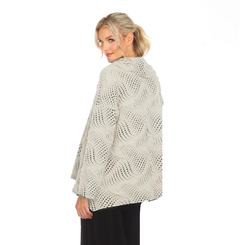 Moonlight Dotted Cowl Neck Tunic in Soft White - 3799-IWT - Sizes M & XL