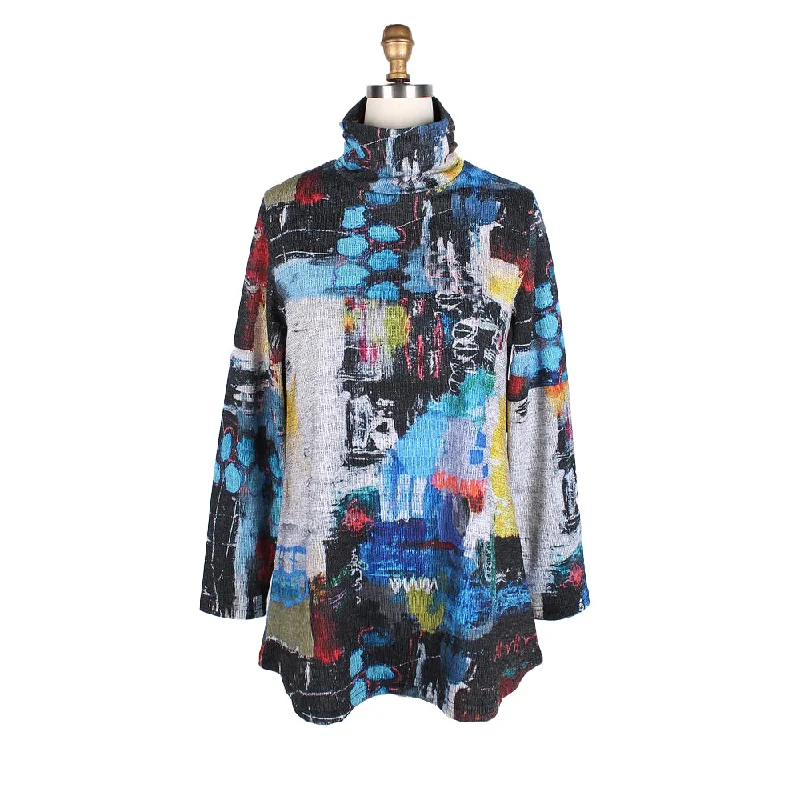 Damee Abstract-Print Tunic in Multi - 9213 - Size XXL Only!