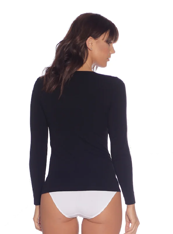 Long Sleeve Top in Black