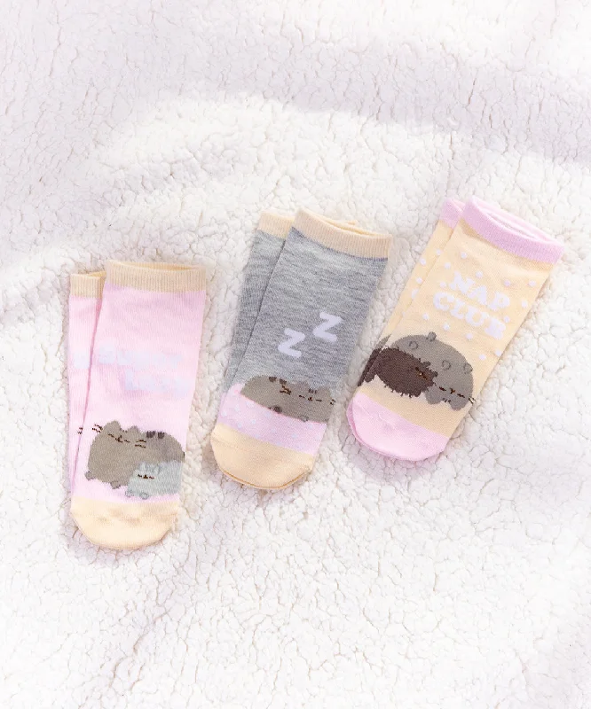 Pusheen Nap Club 3-Pack Ankle Socks