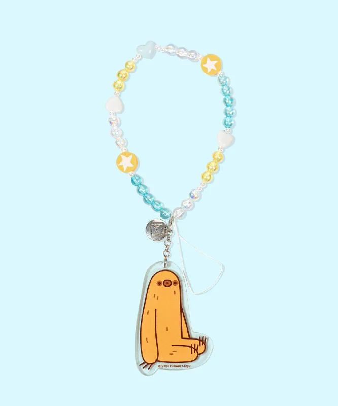 Sloth Beaded Phone Charm