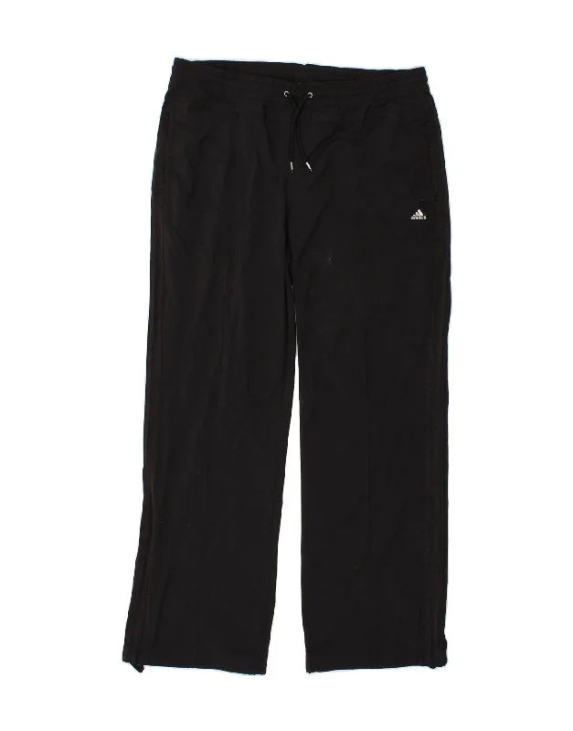 ADIDAS Womens Climalite Tracksuit Trousers UK 24 2XL Black Polyester