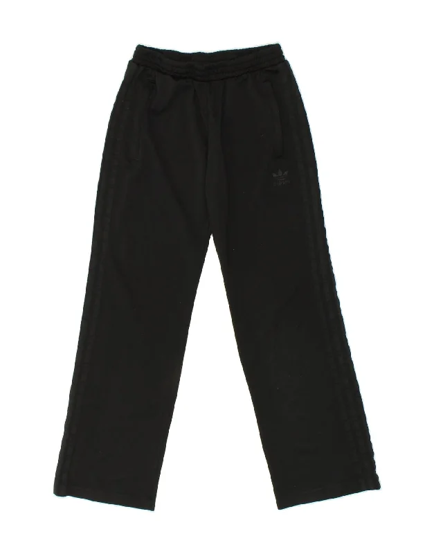 ADIDAS Womens Tracksuit Trousers EU 36 Small Black Polyester