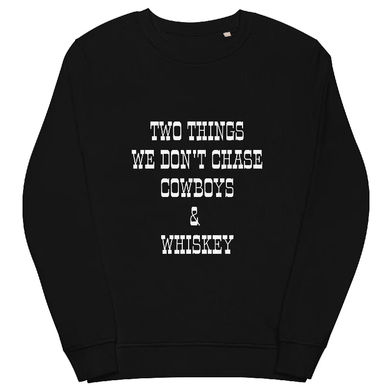 cowboys and whiskey Unisex organic sweatshirt