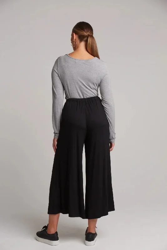 Eb & Ive Studio Jersey Tie Pant - Ebony