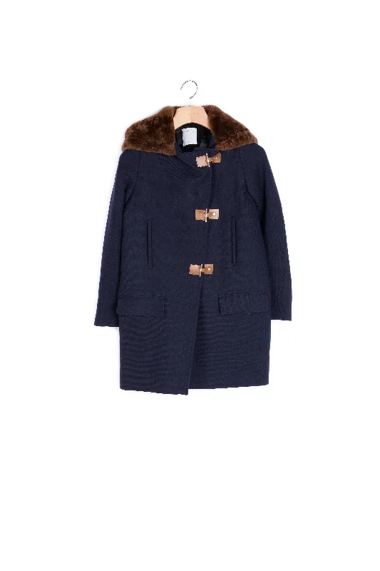 Manteau en laine style duffle coat