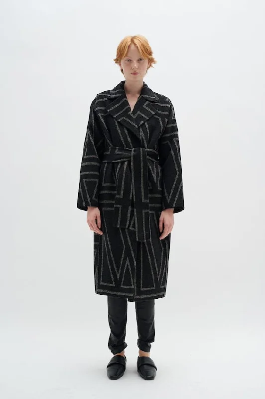 Inwear PETRIAL COAT Black and Sand