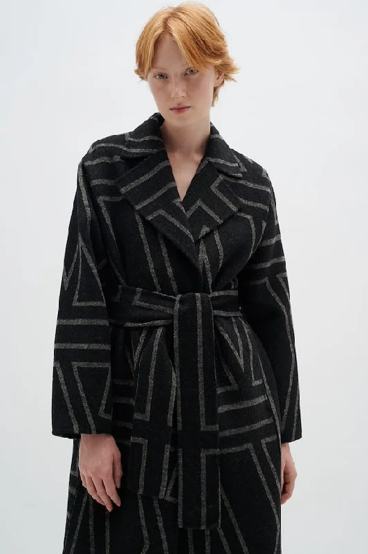 Inwear PETRIAL COAT Black and Sand