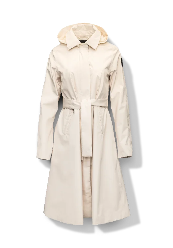 Ivy Ladies Tailored Trench Coat Wheat