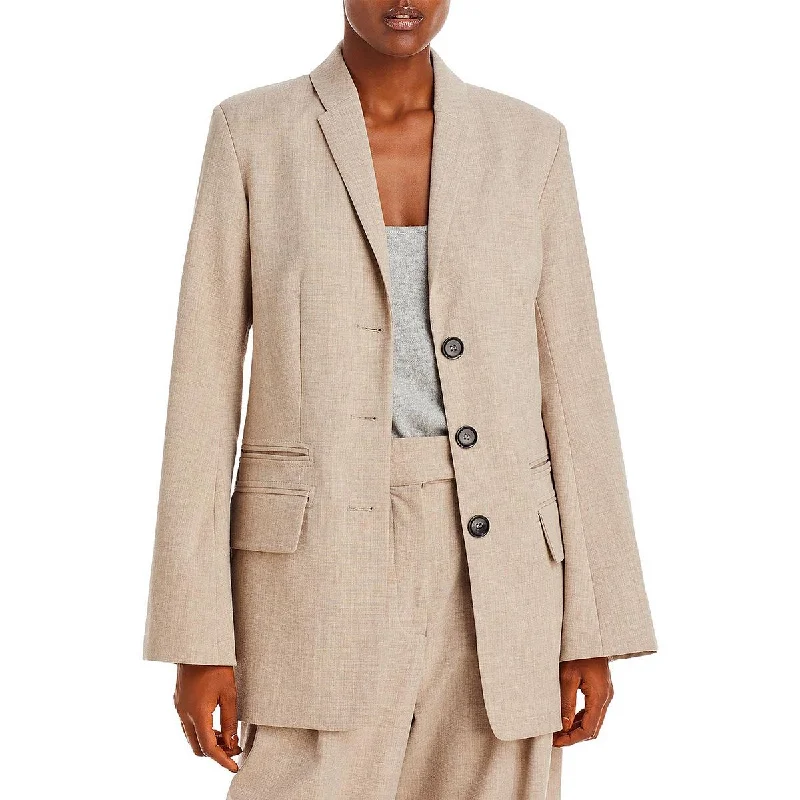 Malene Birger Womens Wool Blend Textured Suit Jacket