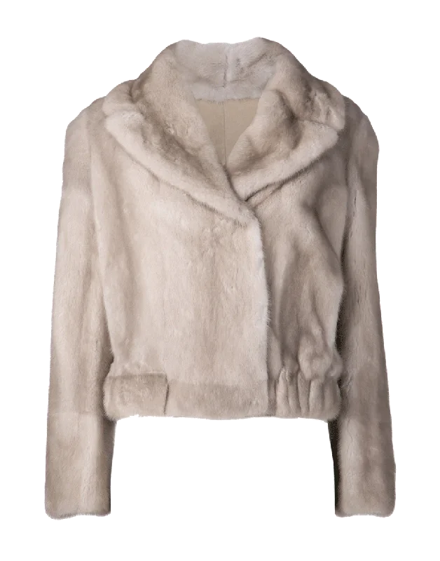 Mink Cropped Coat