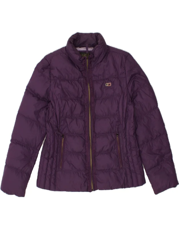 NAPAPIJRI Womens Graphic Padded Jacket UK 18 XL Purple Polyester