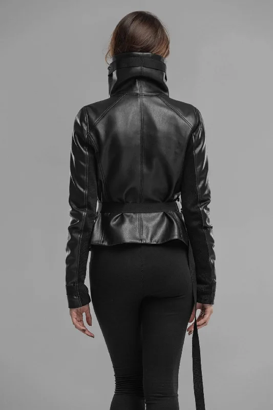 Black Faux Leather Jacket