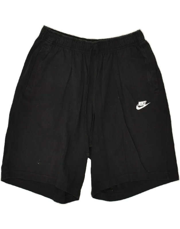 NIKE Womens Sport Shorts UK 18 XL Black Cotton