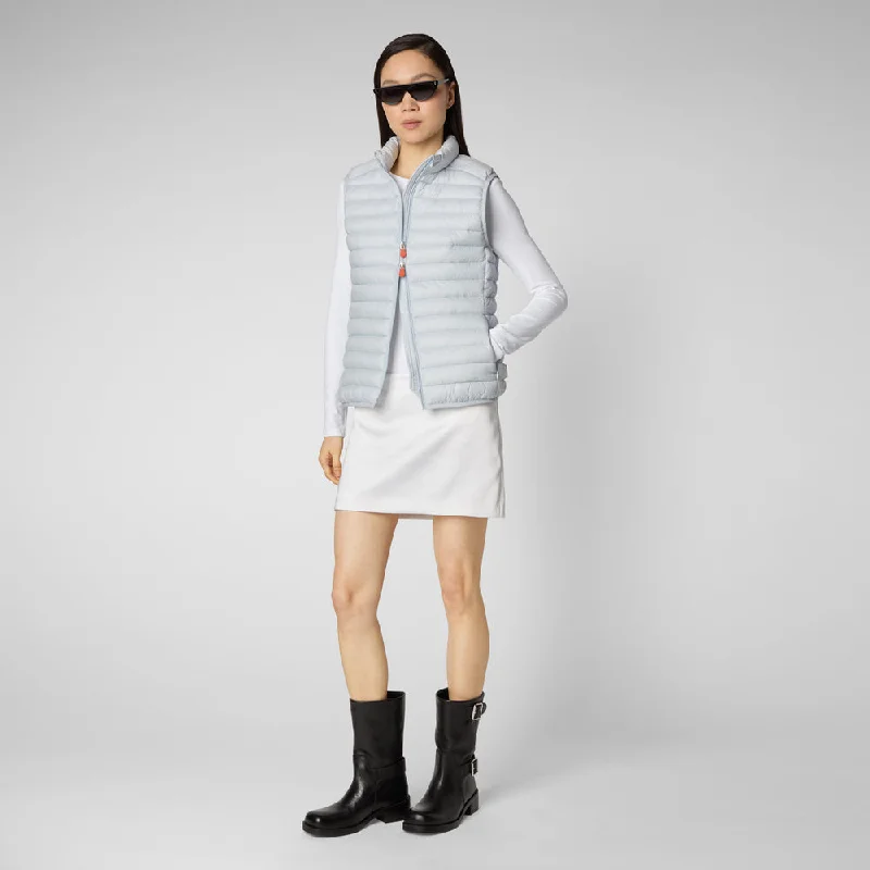 Women's Charlotte Puffer Vest In Foam Grey