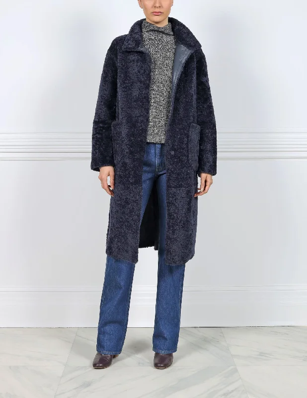 The Charli Shearling Wrap Coat