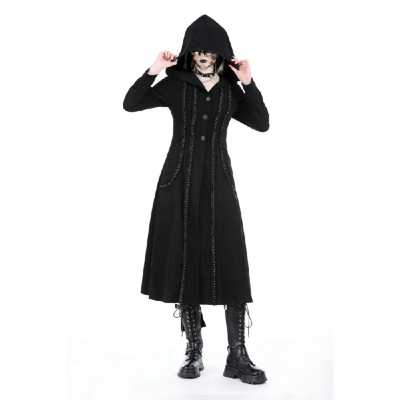 Women's Punk Ruffled Jacket with Hood