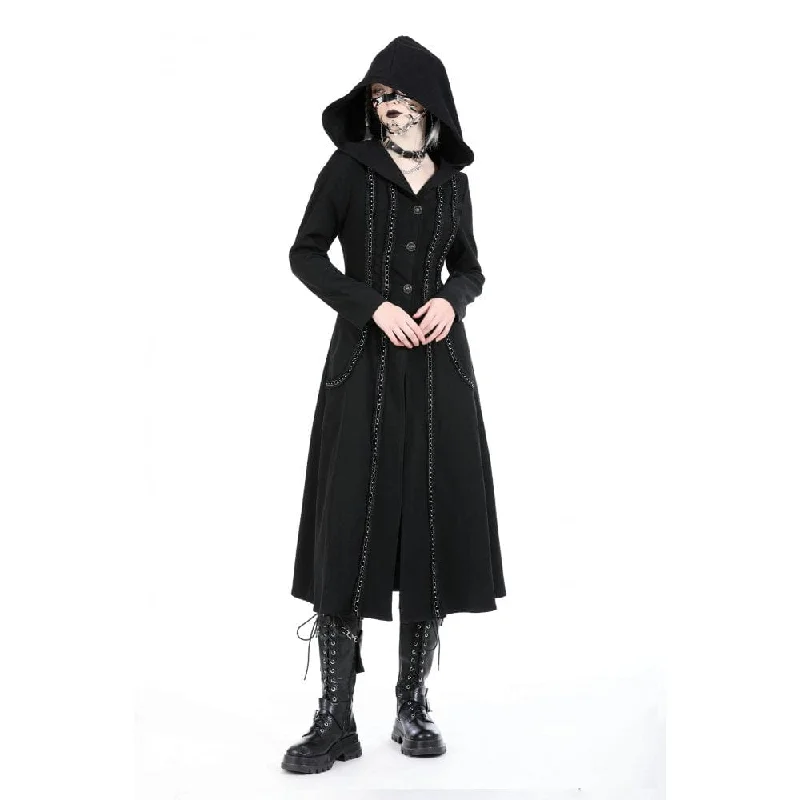 Women's Punk Ruffled Jacket with Hood