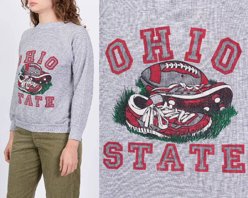 80s Ohio State Football Sweatshirt - Men's Small, Women's Medium