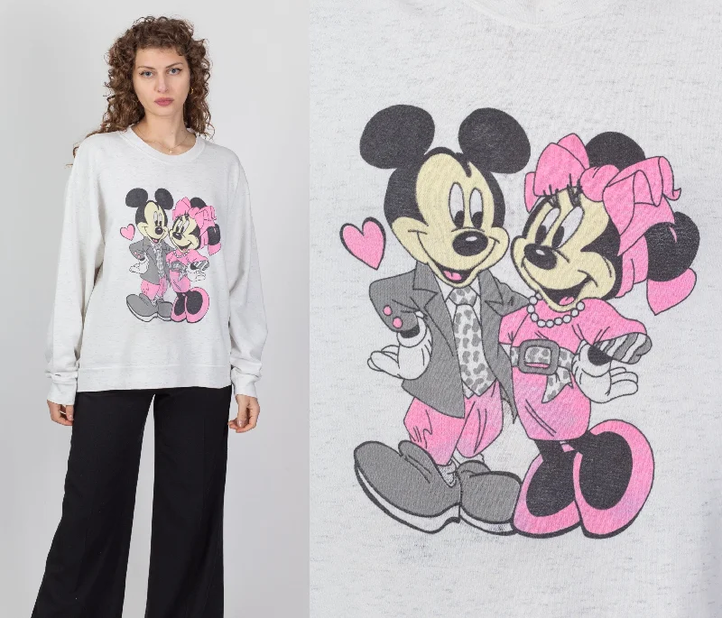 90s Mickey & Minnie Mouse Sweatshirt - Men's Large, Women's XL