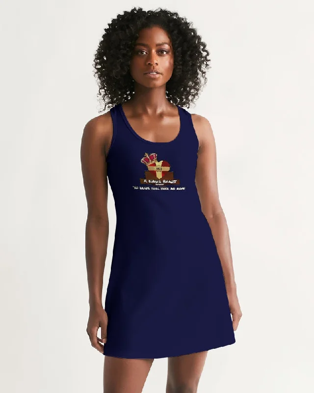 AKH Navy Blue Women's Racerback Dress