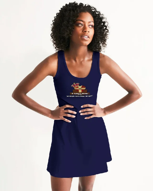 AKH Navy Blue Women's Racerback Dress