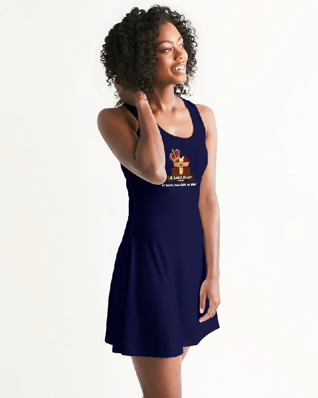 AKH Navy Blue Women's Racerback Dress