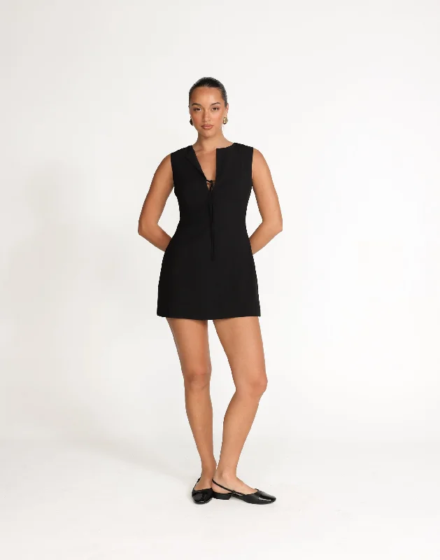 Caisey Mini Dress (Black)