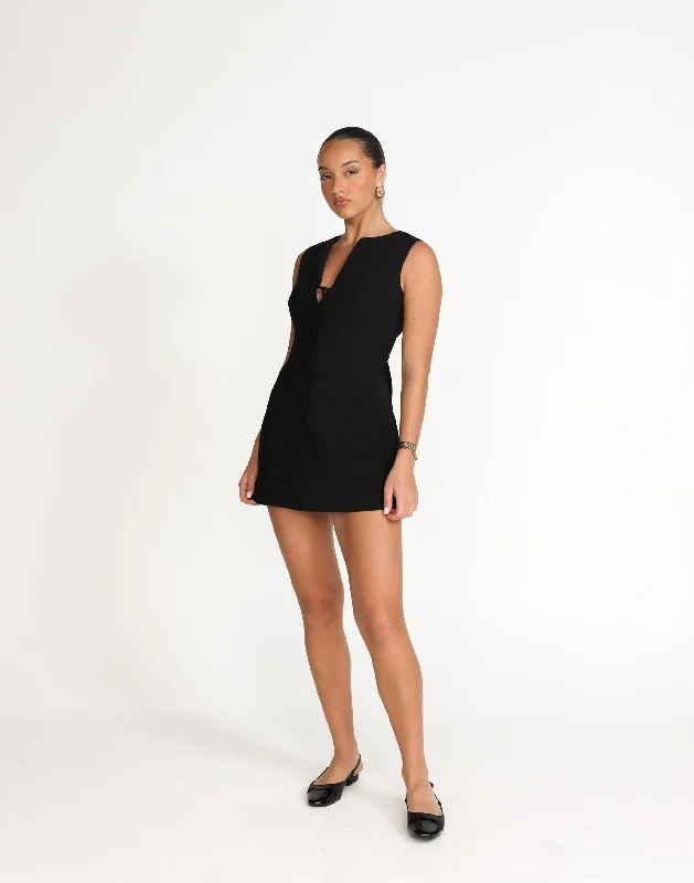 Caisey Mini Dress (Black)