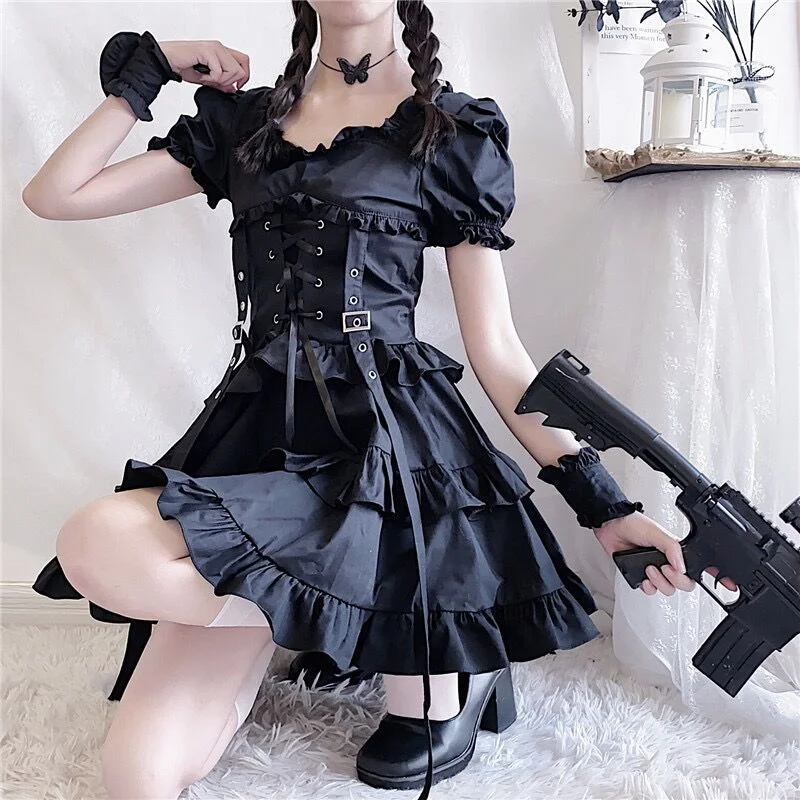 Dark punk handsome dress yv43247