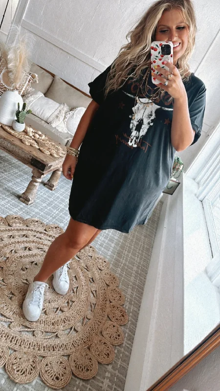 Cowboy Take Me Away Graphic Tee Dress