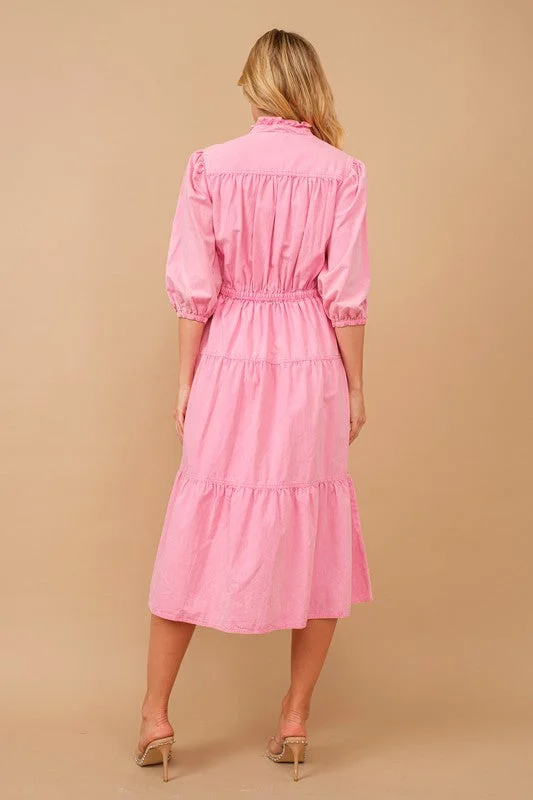 Katherine Pink Denim Dress