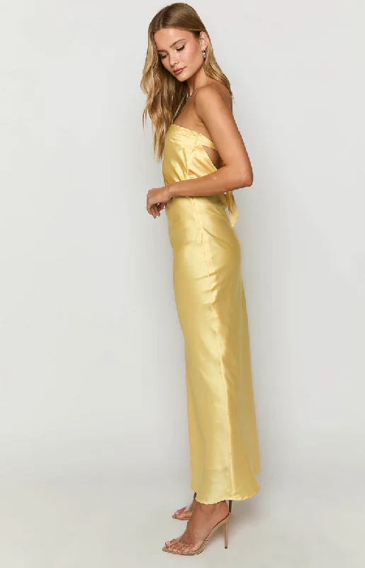 Libra Yellow Maxi Dress