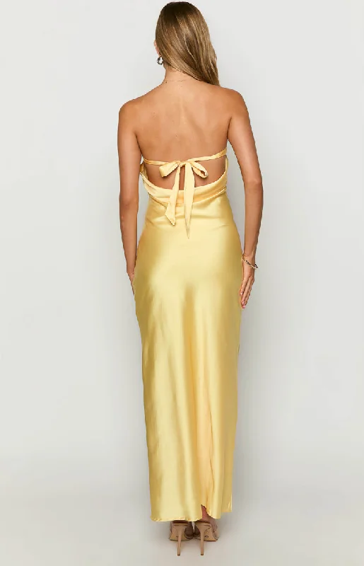 Libra Yellow Maxi Dress