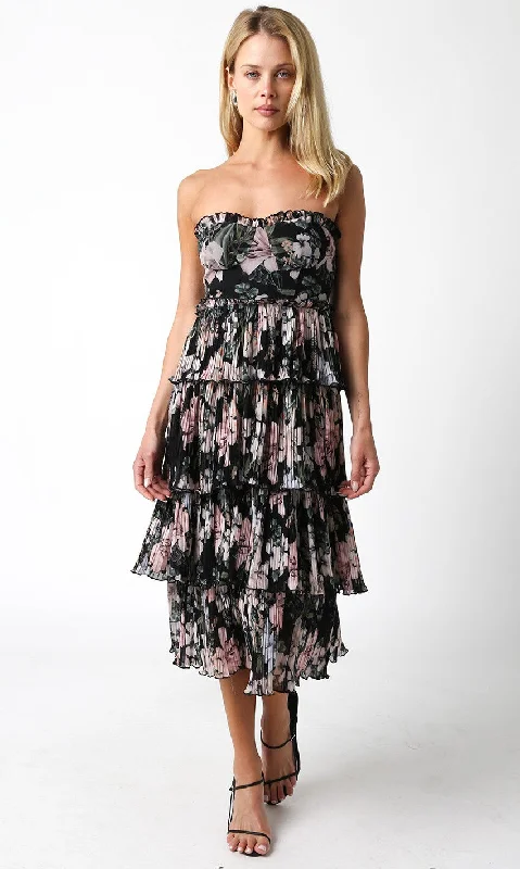 Midnight Garden Black Floral Dress