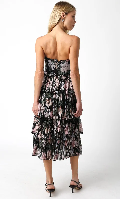 Midnight Garden Black Floral Dress