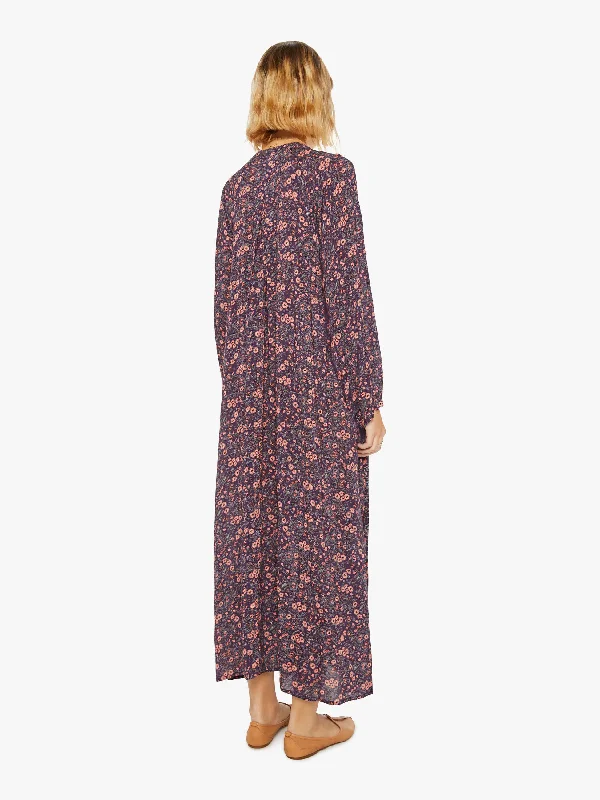 Natalie Martin Fiore Maxi - Petite Fleur Print Aubergine