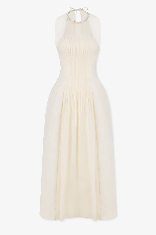 Oriana Halterneck Midi Dress