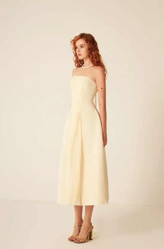 Oriana Halterneck Midi Dress