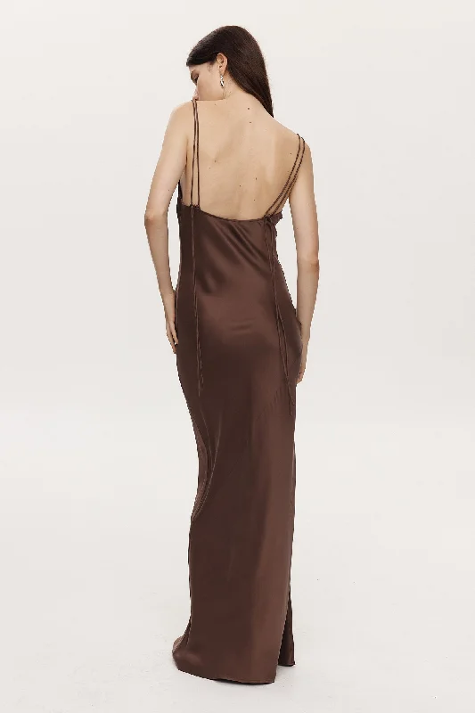 RUE DRESS - CHOCOLATE