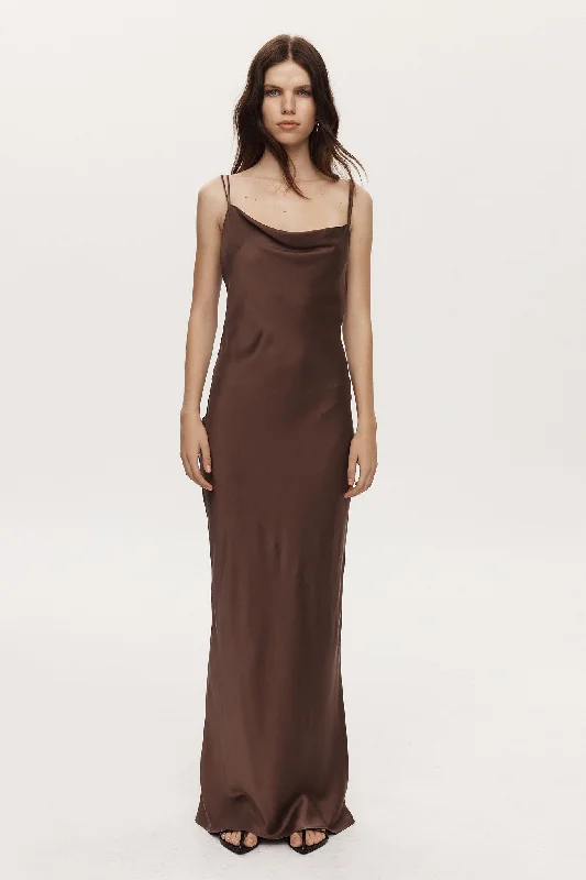 RUE DRESS - CHOCOLATE